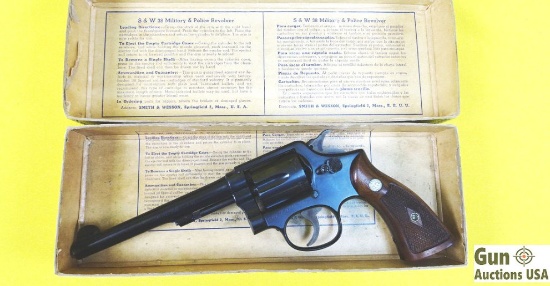 S&W .38 Military & Police .38 SPECIAL Revolver. Excellent Condition. 6" Barrel. Shiny Bore, Tight Ac