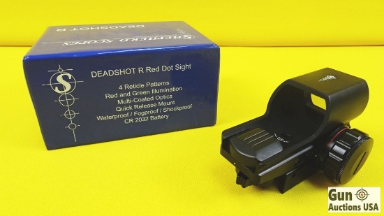 Shepherd Deadshot R AK, AR, Tactical, Airsoft Scope. New In Box. The Shepherd Scopes Deadshot R red