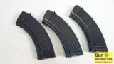 7.62 x 39 Mags. Excellent Condition. 3 QTY - 30 Round Ribbed European Metal Magazine for AK-47. Euro