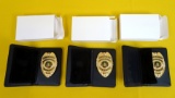 Lot of 3 Concealed Carry Badges with Permit Holder, Provides a Great Way to Carry Your Gov't Issued