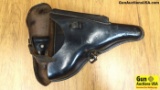 Luger Holster. Very Good Condition. This is A Excellent Find! This Black Leather Luger Holster is Em