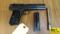 HUSQVARNA 1907 9 MM BROWNING LONG Semi Auto Collector's Pistol. Good Condition. 5