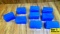 Midway Ammo Cases. Like New. 9 Nice Blue Plastic Cases for Rifle Cartridges. . (34557)