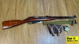 RUSSIAN MOSIN-NAGANT M-38 7.62 x 54r Bolt Action Rifle. Good Condition. 20