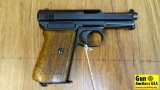 WAFFENFABRIK MAUSER A.G. OBERNDORF 1914 MAUSER 7.65 Semi Auto Pistol. Very Good. 3.5