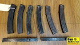 Sterling Magazines. 8 Original Steel Sterling Sub-Gun Mags, 34 Rounds Each. (34790)