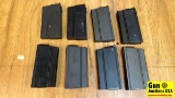 7.62x51 Magazines. Very Good. Eight 20 Round All Metal Magazines for a M14. (34532)