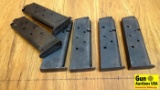Colt .45 ACP Magazines. Good Condition. 6 In Total, 2 of Which are Colt Mags. 7 Round 1911 Style . (