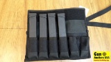 SGM Tactical .45 ACP Case and Magazines. Excellent Condition. Black Nylon Mag Holders with Velcro an