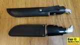 Buck 120, 119 Knives. Very Good. 2 Classic Buck Fixed Blade Knives with there Original Leather Sheat