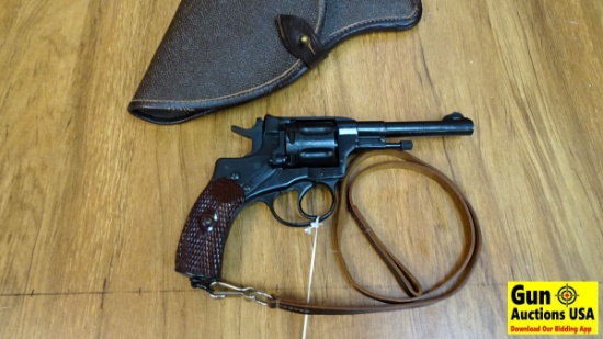 RUSSIAN MOSIN NAGANT (1918) 7.62 X 38R Collectors Revolver. Excellent Condition. 4.5" Barrel. Shiny