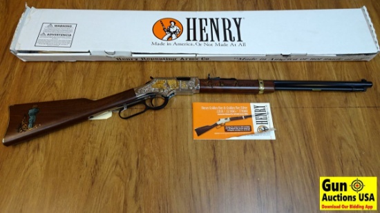 HENRY H004GBA .22 LR Lever Action Rifle. NEW in Box. 20" Barrel. Shiny Bore, Tight Action Gorgeous L