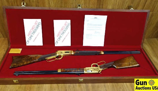 Winchester MODEL 94 - MATCHED SET OF ONE THOUSAND .30-30 Lever Action Collector's Rifle. Like New. 2