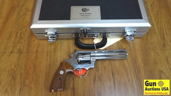 COLT ANACONDA "FIRST EDITION" .44 MAGNUM Collectors Revolver. Numbered #643 of 1000 Made - Includes