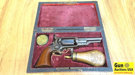 COLT 1855 .36 Single Action Collector's Revolver. Very Good. 3.5" Barrel. Shootable Bore, Tight Acti