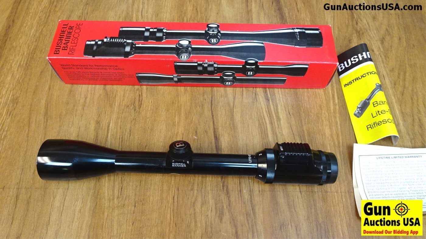 Bushnell Lite-Site Rifle Scope. Like New. 3-9x40 | Proxibid