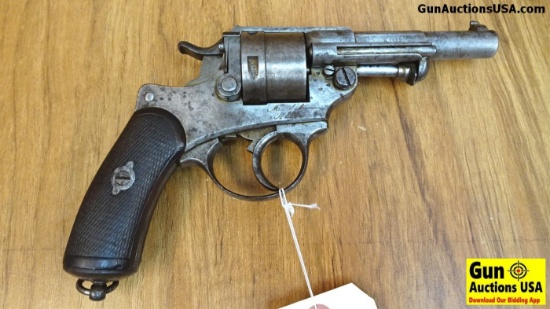 French 1873-1874 1873 11 MM Revolver. Good Condition. 4.5" Barrel. Shiny Bore, Tight Action This Unu