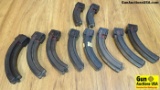 Ram-Line Ruger 22 Total of 10 Magazines. Good Condition. Magazines; Two 30 Rounds Mags, Four 50 Roun