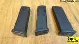 Glock 9 MM Magazines. Like New. Three 15 Round Factory Glock Magazines for Glock 19.. (38201)