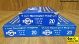 PPU 7 MM REM MAG Ammo. 60 Rounds of PSP BT 9,1 G, 140 Grain. . (38681)