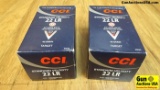 CCI .22LR Ammo. 1000 Rounds of 40 Grain Lead Round Nose. Target & Plinking 22 Long Rifle Ammo. (3814