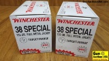 Winchester 38 Special Ammo . 200 Rounds of 130 Grain FMJ.. (39318)