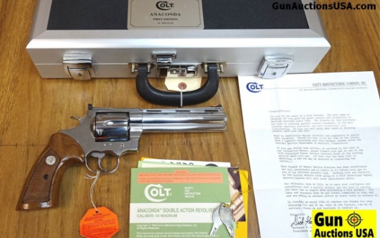 COLT ANACONDA "FIRST EDITION" .44 MAGNUM Collector Revolver. Like New. 6" Barrel. Shiny Bore, Tight