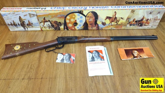 Winchester 94 CHIEF CRAZY HORSE COMMEMORATIVE .38-55 Lever Action Commemorative Collector Rifle. NEW