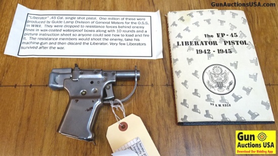 VINTAGE ORDANCE FP-45 .45 ACP Pistol. Reproduction of the famous LIBERATOR pistol that was dropped b
