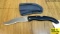 Cold Steel Vaquero Knife. Excellent Condition. Folding Knife with Kydex She