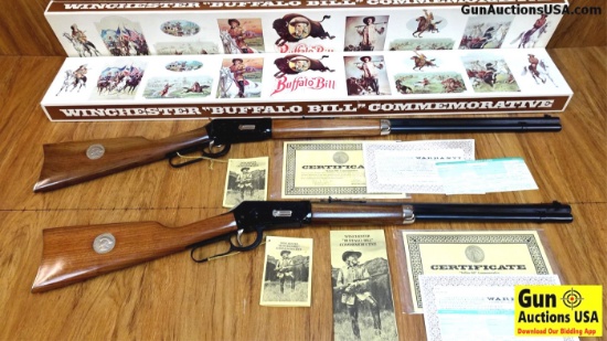Winchester SET 94 BUFFALO BILL COMMEMORATIVE .30-30 Rifles. NEW in Box. 26" Barrel. Amazing! We Cut