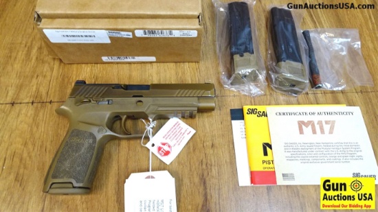 SIG SAUER M17 9MM SERVICE WEAPON Pistol. Very Good. 4.5" Barrel. Shiny Bore, Tight Action This is th