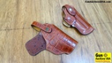 Leather Guns Inc. Carini Holsters. Very Good. Lot of 2 # 1 is a Leather Inc