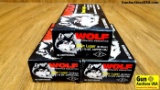 Wolf 9 MM LUGER Ammo. 150 Rounds of 115 Gr FMJ Steel Cased.. (41499)