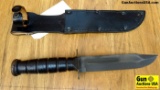 Camillus Fighting Knife. Excellent Condition. 7 Inch Blade with Blood Groov