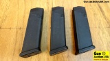 Glock 9 MM Magazines. 3 In Total 17 Round for a GLOCK 17.. (41776)