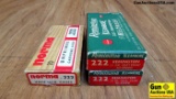 Remington, Norma .222 VINTAGE AMMO Ammo. 60 Rounds in total: 40 Rounds of R