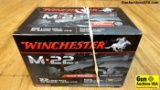 Winchester 22 LR Ammo. 1000 Rounds of 40 Gr Copper Plated Round Nose.. (422