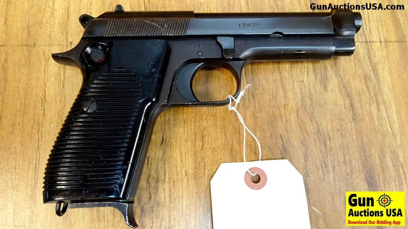 Beretta 1951 9MM Pistol. Very Good. 4.5