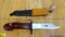 RUSSIAN AK74 Bayonet. Very Good. Bakelite Handles with Leather Retainer, Saw Back Blade with Barb Wi