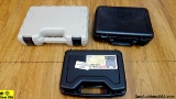 SPRINGFIELD, MTM, Unknown Brand Pistol Cases. Like New. Lot of 3; Pistol Hard Cases, #1 is a 13x9, #