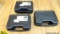 MTM 805 Pistol Cases. Like New. Lot of 3: Hard Padded Handgun Cases, Back, Lockable, Dimensions are