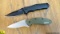 Kershaw Knives. Very Good. Lot of 2, #1 is a RG Martin Design with 3 Inch Blade, 7 Inches overall. #