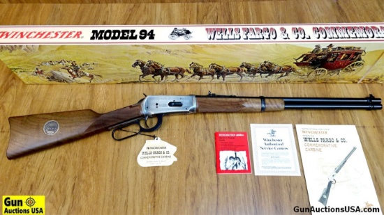 Winchester 94 WELLS FARGO & CO. COMMEMORATIVE .30-30 Commemorative Rifle. NEW in Box. 20" Barrel. Ou