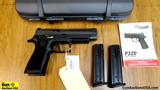 SIG P320 X-SERIES 9 MM Pistol. NEW in Box. 4.75" Barrel. Features a Black Steel Slide with TGH3 Nite