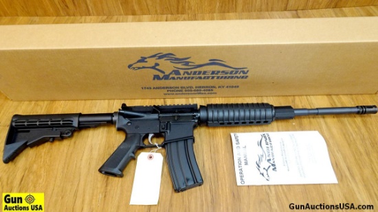 ANDERSON AM-15 5.56 NATO Rifle. NEW in Box. 16" Barrel. Optics Ready M4 Type Carbine, Barrel Marked