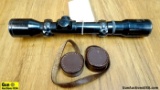 Pecar Berlin Scope. Good Condition. 4x81 Made in Germany, German Post with Horizontal Hairs, Leather