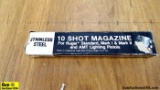 EATON 22 LR Magazine. Very Good. 10 Shot Stainless Magazine for Mk1 and MK2 Pistol. . (48555)