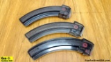 Butler Creek 10-22 22 LR Magazines. Excellent Condition. Lot of 3; Steel Lip, Translucent 25 Round M