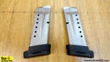 S&W SHIELD 9 MM Magazines . Excellent Condition. Lot of 2; 8 Round Magazines. . (47287)